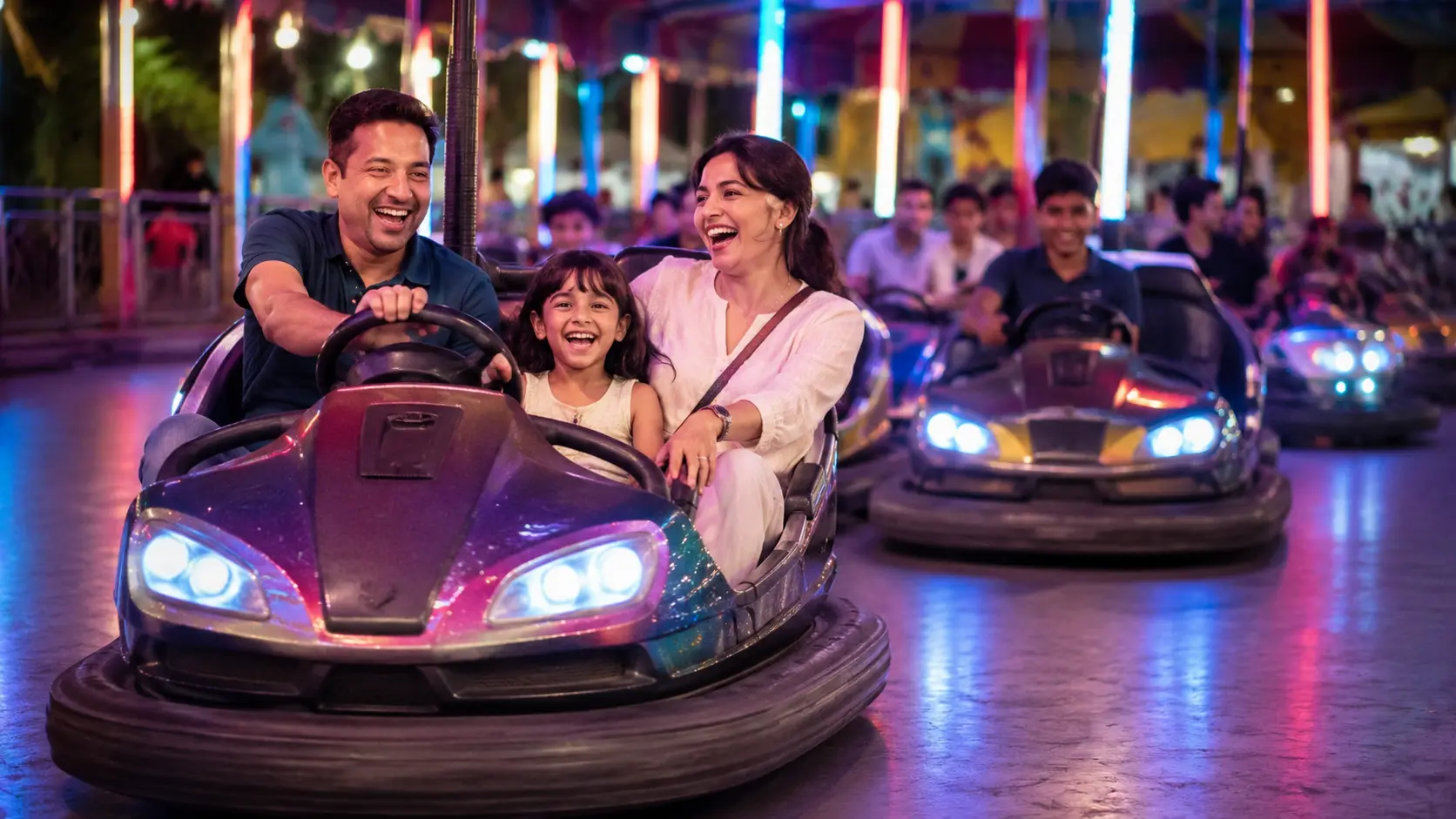 Bumper car background